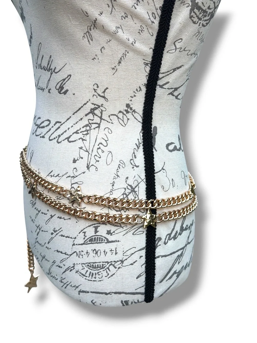 Free People Star Shine Chain Belt, OS In ‘Gold Rush’